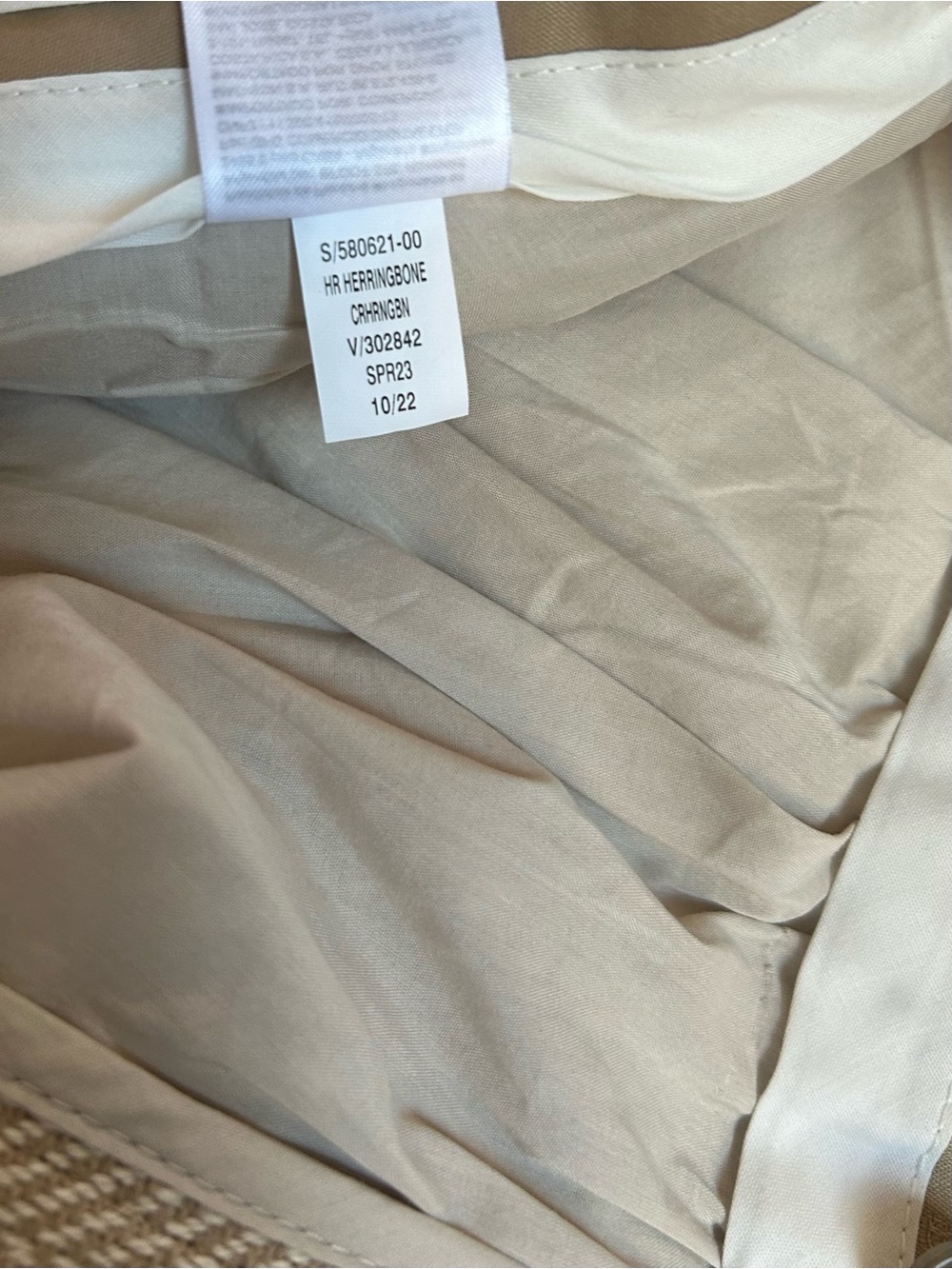 NWT Banana Republic Norfolk Wide-Leg High-Rise Linen-Cotton Pants, Size 10 - Picture 11 of 16